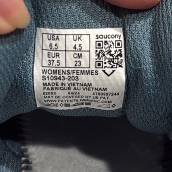 Saucony Women’s Cohesion 17 Lightweight Running Shoes Blue Green Sz 6.5 - Picture 9 of 10